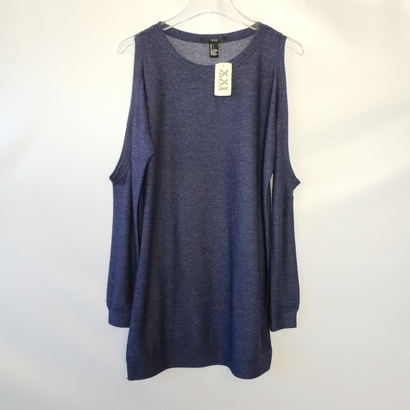 Forever 21 | Cold Shoulder Crew Neck Sweater - Picture 2 of 6